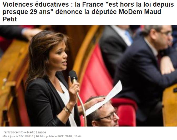 La France ''est hors la loi depuis presque 29 ans'' - dénonce la députée MoDem Maud Petit