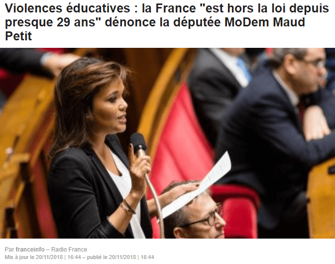 La France ''est hors la loi depuis presque 29 ans'' - dénonce la députée MoDem Maud Petit